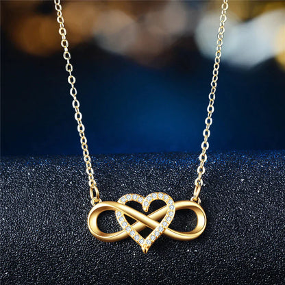 Halsketting Eeuwige Liefde Symbolisch Zilver - Mode Vibes