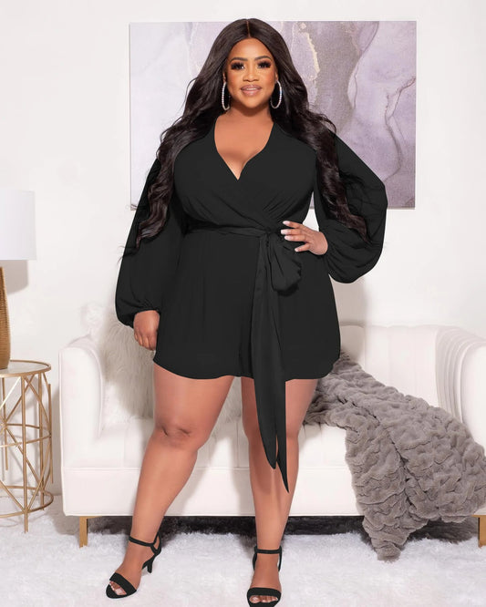 Plus Size Playsuit Zomerjurk Trendy en Luchtig - Mode Vibes