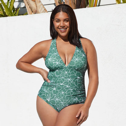 Plus-Size Badpak Yara Trendy Flatterend Zwarte Maat