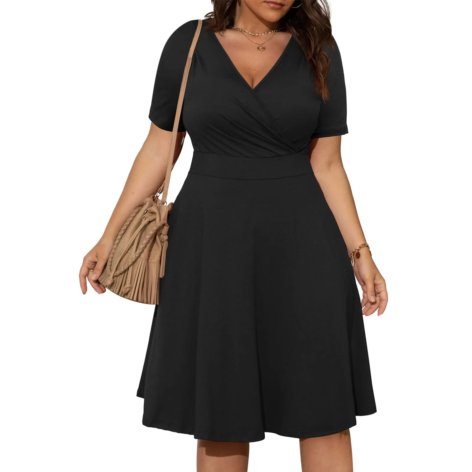 Plus-Size Zomerjurk Formeel Stijlvol voor Vrouw - Mode Vibes
