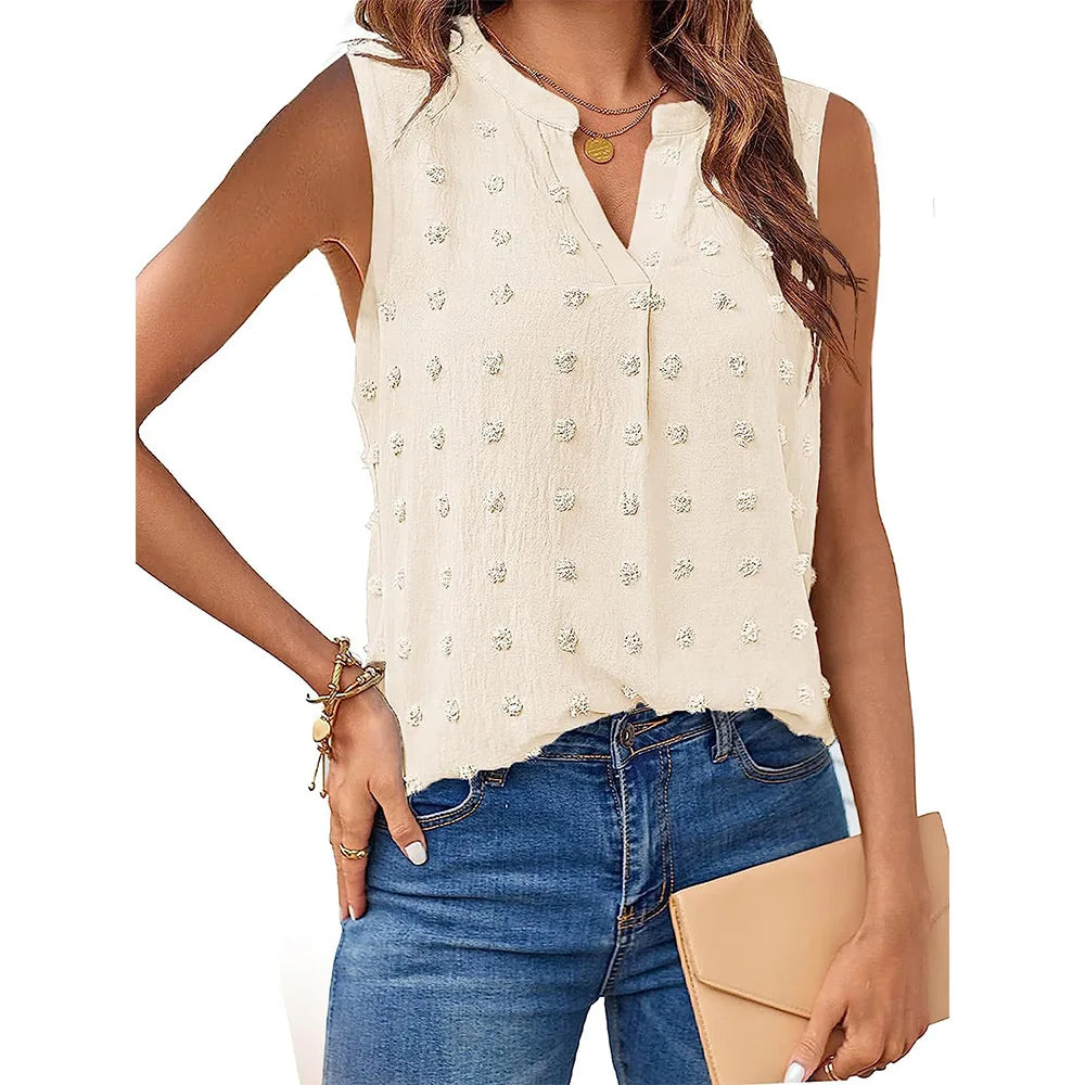 Mouwloze Vrouwen Top Trendy Zomer - Mode Vibes