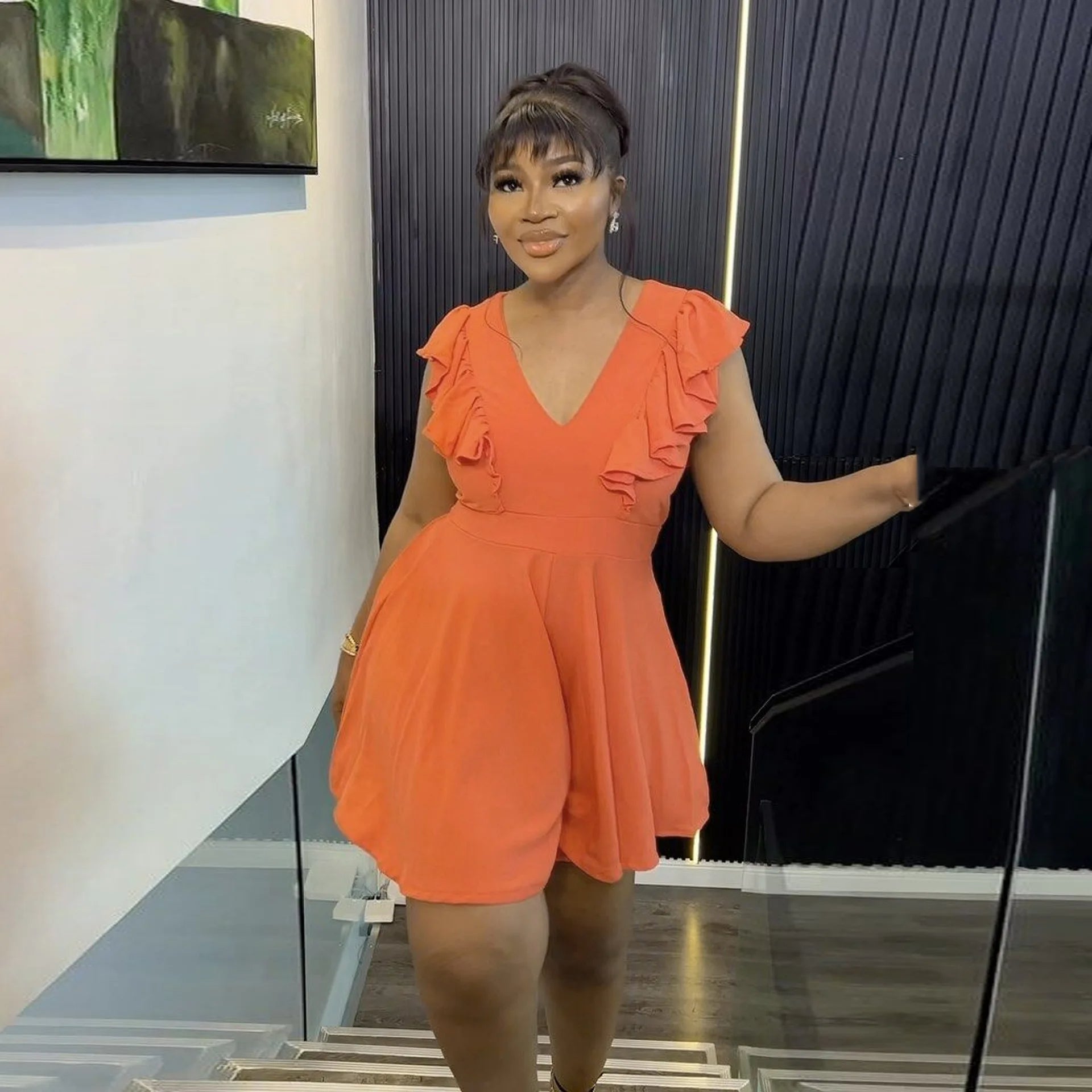 Plus Size Playsuit Stijlvol voor Vrouwen Grotere Maten - Mode Vibes
