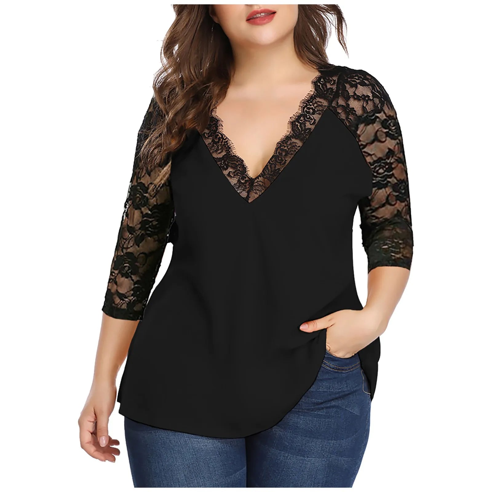Plus-Size Blouse Trendy en Flatterend voor Vrouwen - Mode Vibes