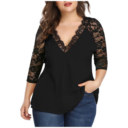 Plus-Size Blouse Trendy en Flatterend voor Vrouwen - Mode Vibes