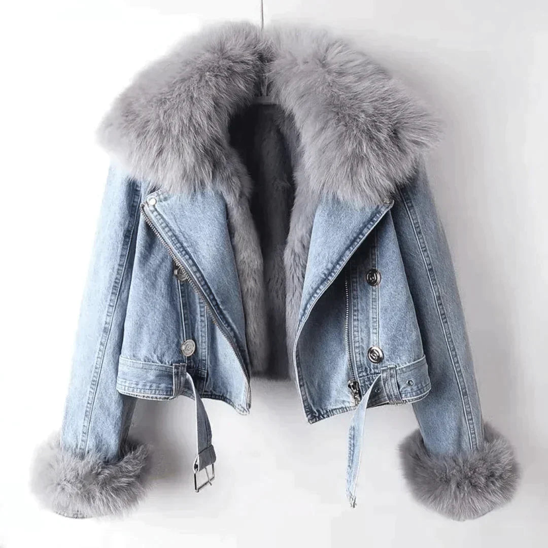 Elegante Bontjas Denim Look - Mode Vibes