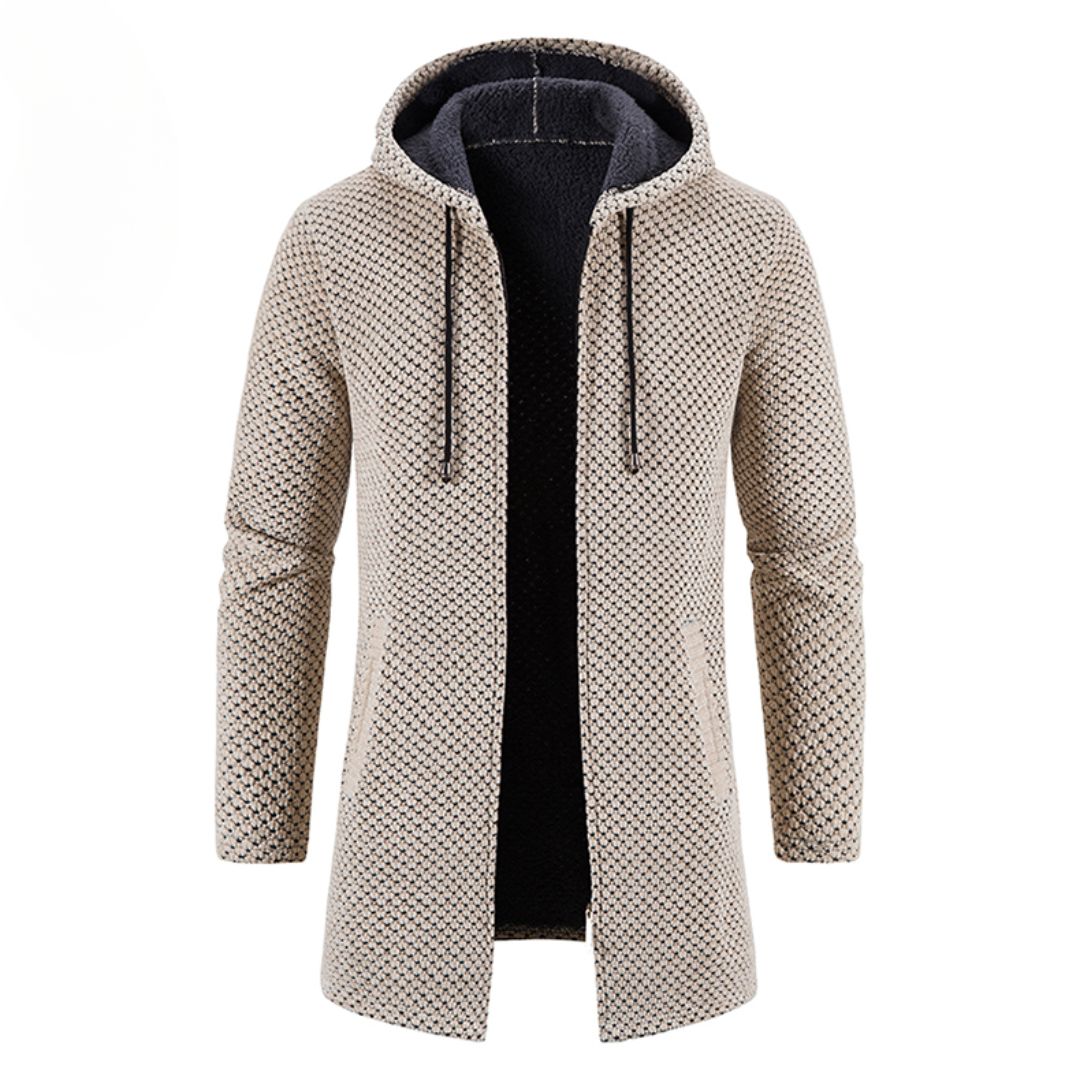 Gebreide Hoodie Heren Jas Warm en Comfortabel - Mode Vibes
