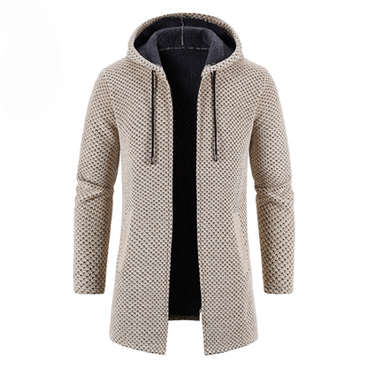 Gebreide Hoodie Heren Jas Warm en Comfortabel - Mode Vibes