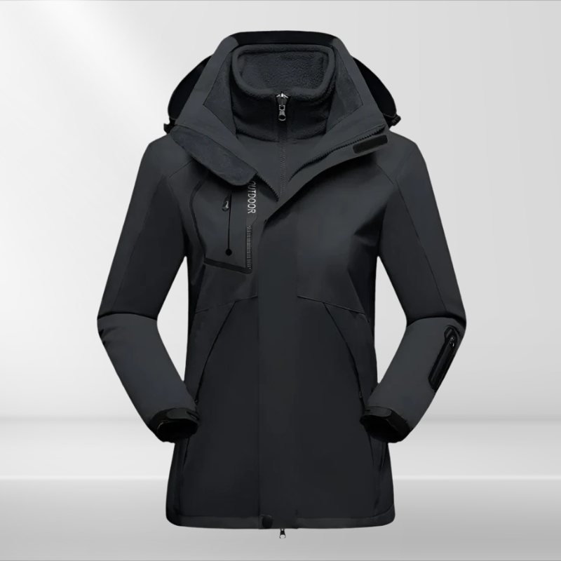 Dames Outdoorjas 3-in-1 Waterdicht en Ademend