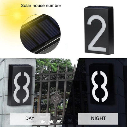 Zonne-energie Huisnummer Verlichting LED