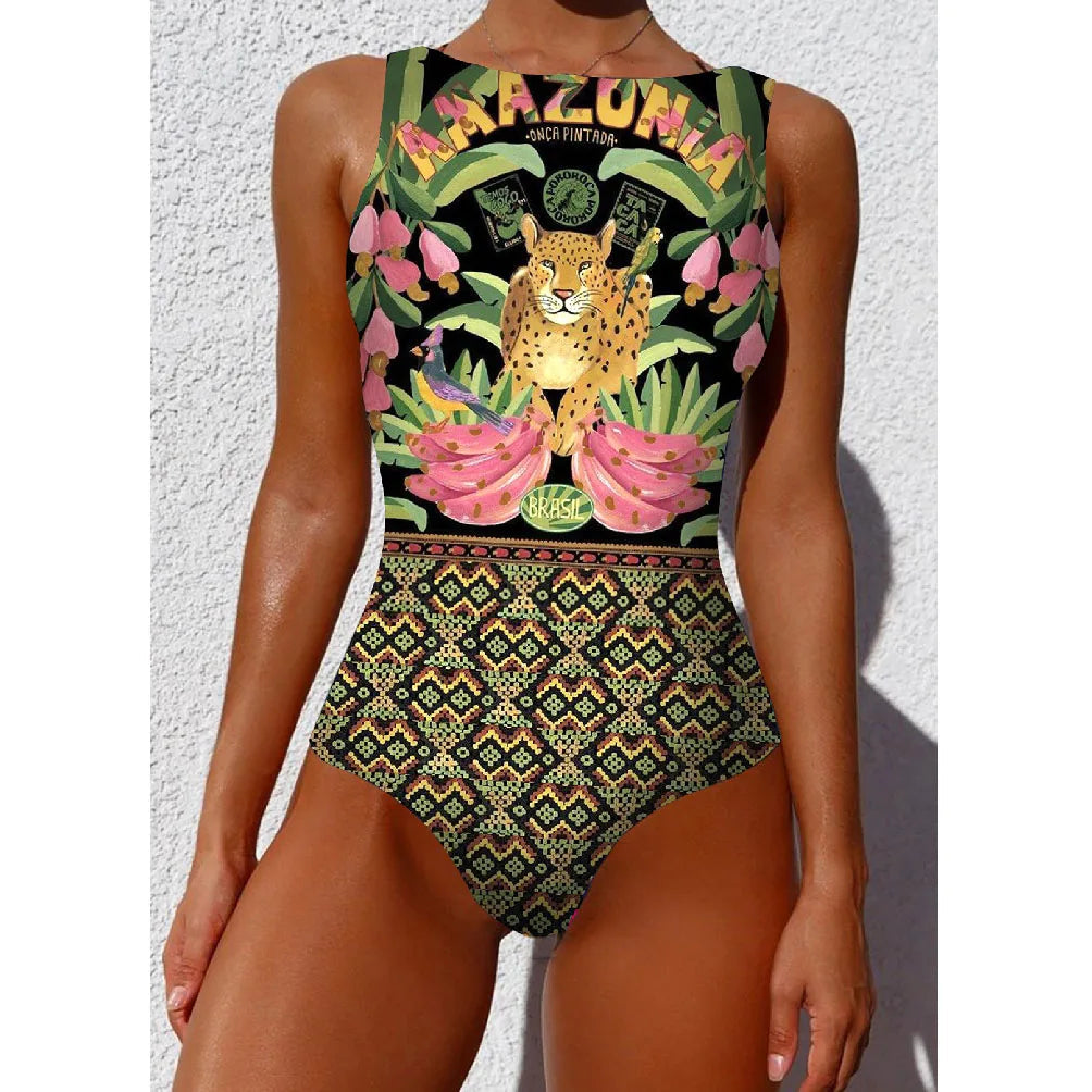 Badpak Marianne Kleurrijk Stijlvol Zwemkleding - Mode Vibes