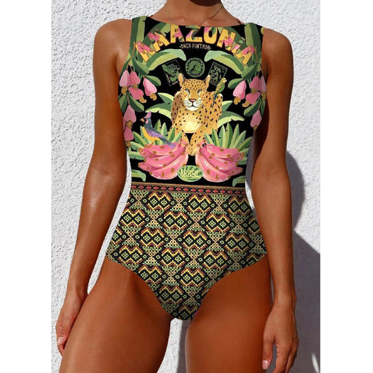 Badpak Marianne Kleurrijk Stijlvol Zwemkleding - Mode Vibes