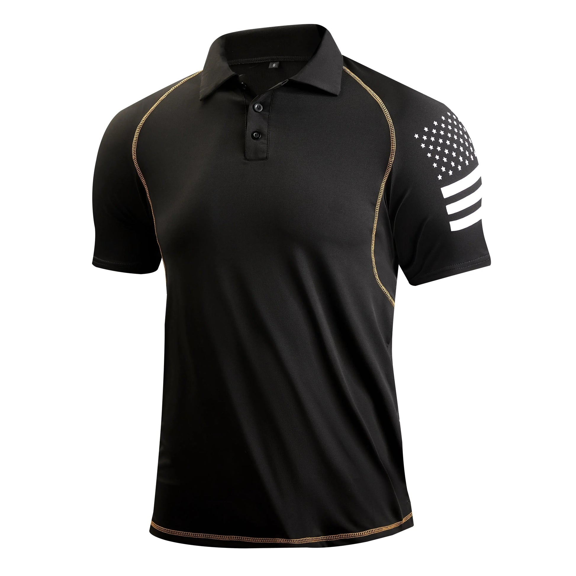 Herenshirt Sportief Poloshirt Arnold Wit-Zwart - Mode Vibes