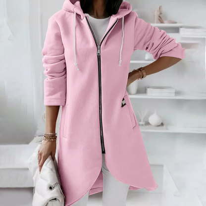 Damesjack Warm en Casual met Capuchon en Rits