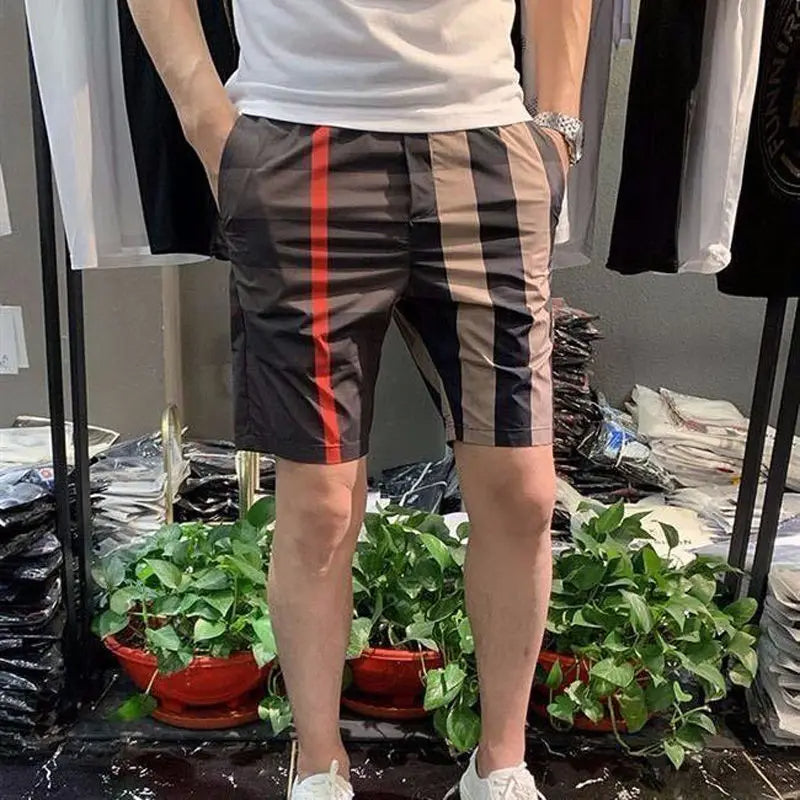 Korte Broek Sneldrogend Gestreept Zomerbroek - Mode Vibes