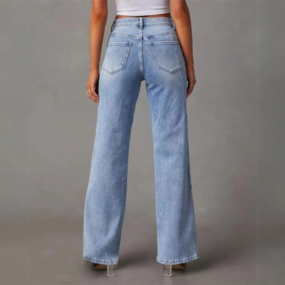 Skinny Jeans Elegante Donkere Was voor Vrouw