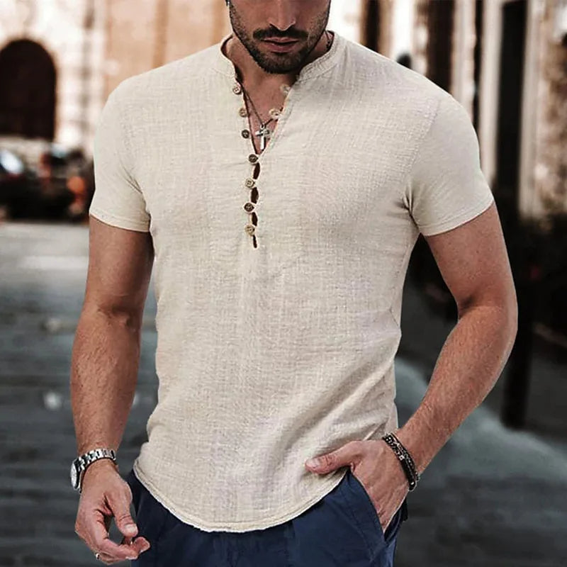 Trendy Casual Mannen T-Shirt - Mode Vibes