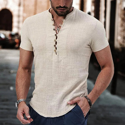 Trendy Casual Mannen T-Shirt - Mode Vibes