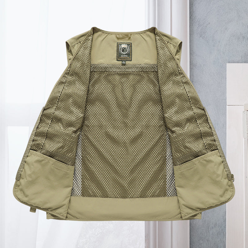 Alessandra | Gilet Cargo in rete con tasche
