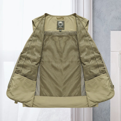 Alessandra | Gilet Cargo in rete con tasche