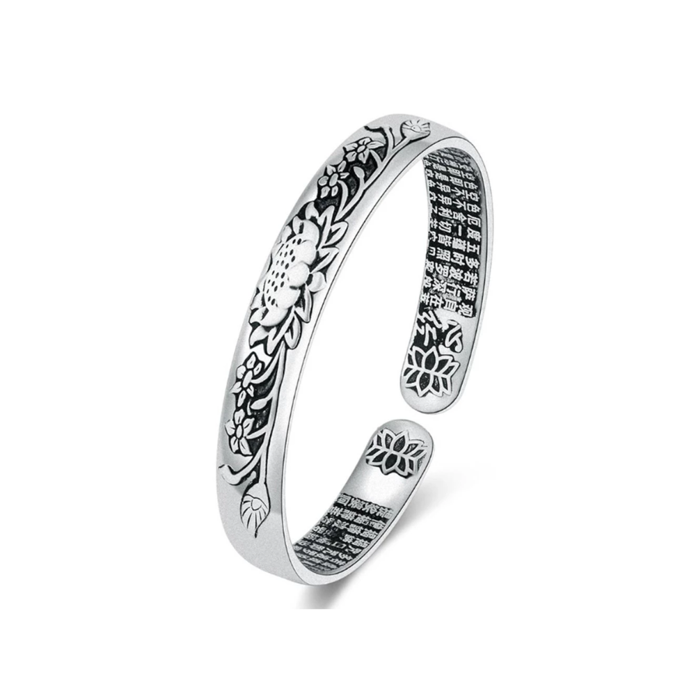 Zilveren Armband Lotus Motief Elegant Design - Mode Vibes