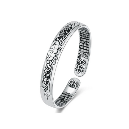 Zilveren Armband Lotus Motief Elegant Design - Mode Vibes