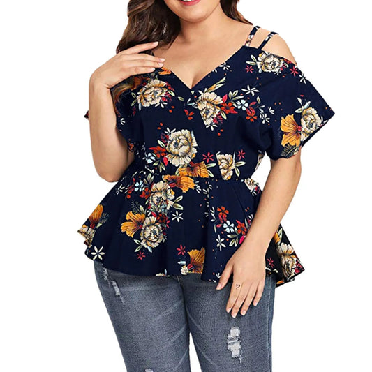 Plus-Size Top voor Vrouwen Kleurrijk en Stijlvol - Mode Vibes