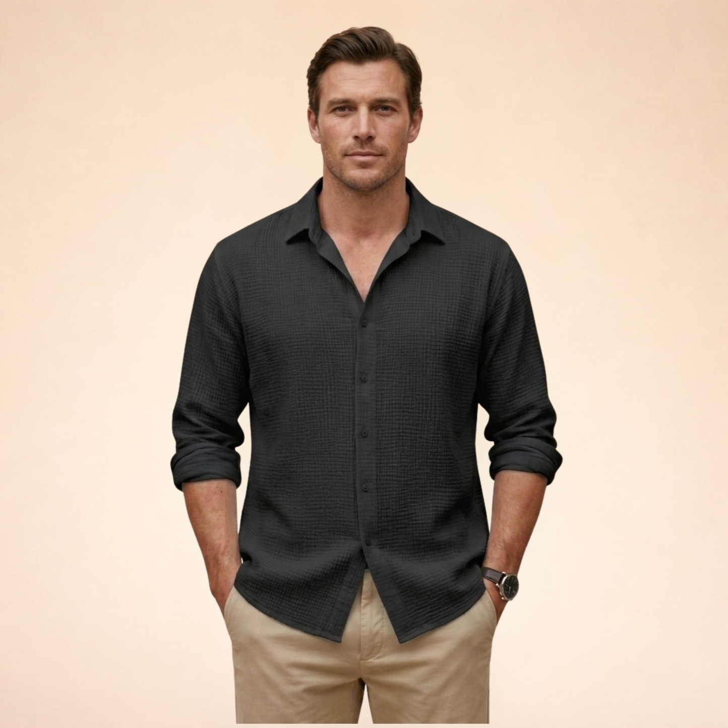 Adam | Klassiek shirt met lange mouwen