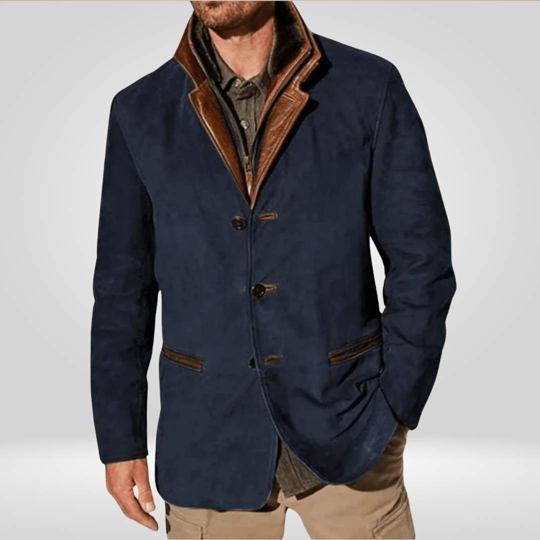 Herfstjas voor Heren Vintage Leer Leren Jacket - Mode Vibes