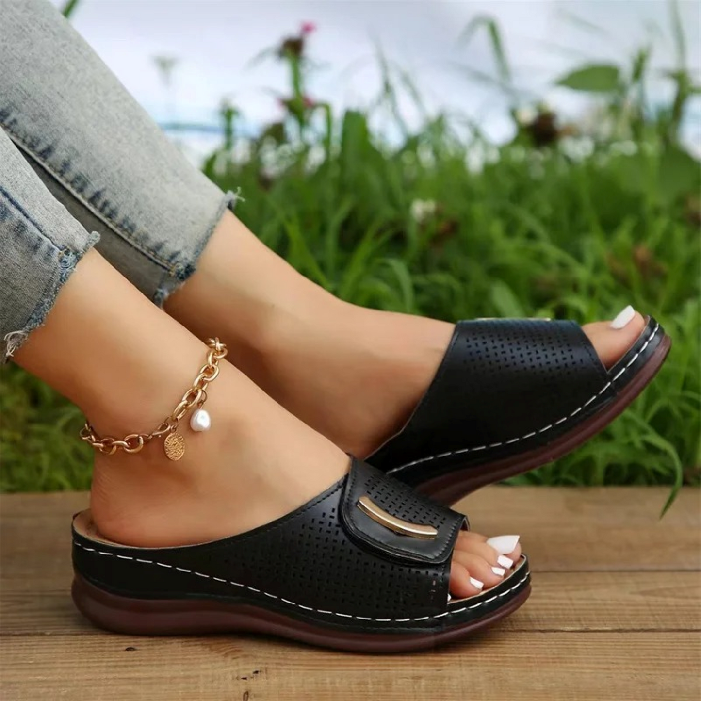 GlamourBloom Comfort Sandalen