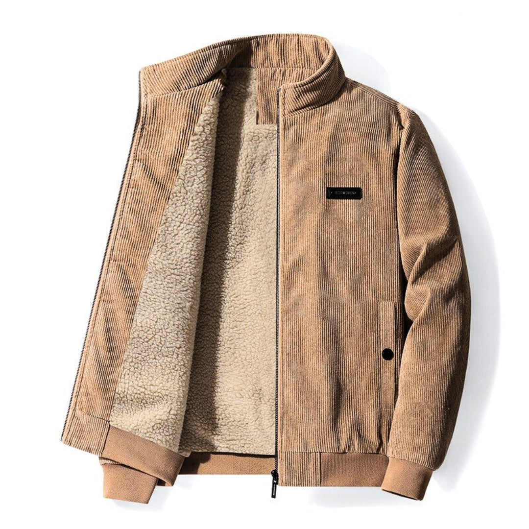 Winddichte Corduroy Jas Heren – Warm & Stijlvol voor Herfst en Winter