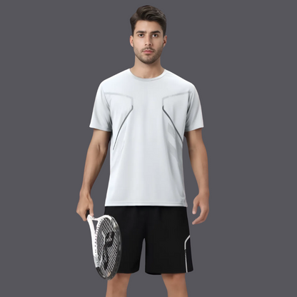 Heren Sportoutfit - T-shirt en Shorts voor Fitness en Vrije Tijd