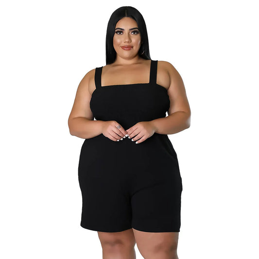 Plus Size Playsuit Casual Trendy Zomer Jurk - Mode Vibes
