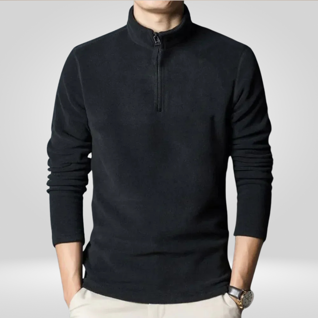 Warme Fleece Heren Trui met Rits Comfortabel - Mode Vibes