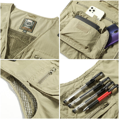 Alessandra | Gilet Cargo in rete con tasche