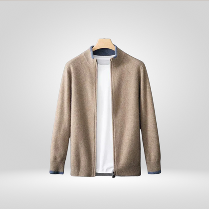 Heren Vest van Kasjmiermix, Zachte Warme Coat