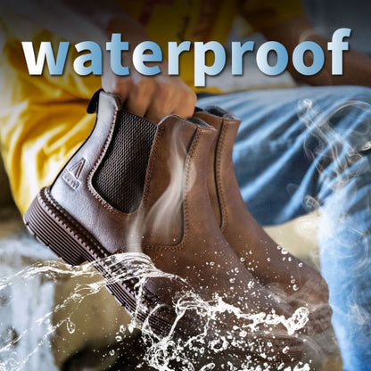 Waterdichte Werklaarzen Leren Safety Schoenen