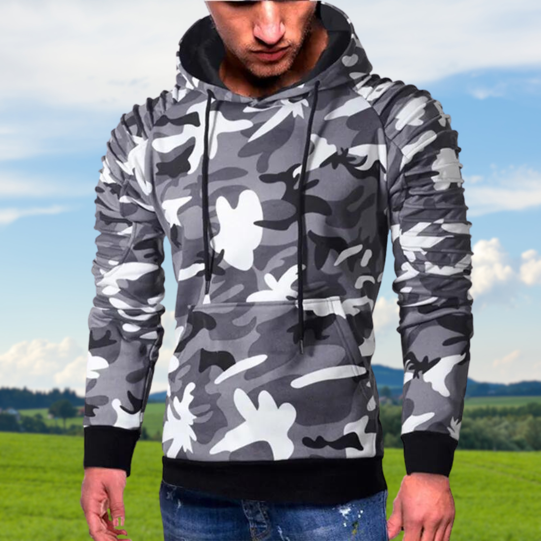 Camouflage Hoodie voor Mannen Elite Kwaliteit