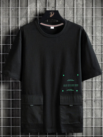 Plus Size T-Shirt Urban Trendy voor Mannen - Mode Vibes