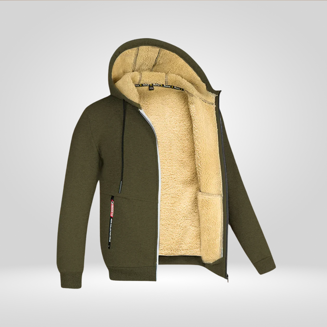 Heren Wintervest Warm Fleece Capuchon Waterproof