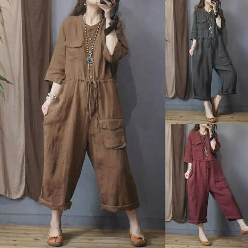 Plus Size Jumpsuit Casual Trendy voor Vrouwen