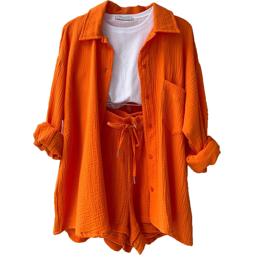 Dames Zomerset Set Katoen Zacht - Mode Vibes

