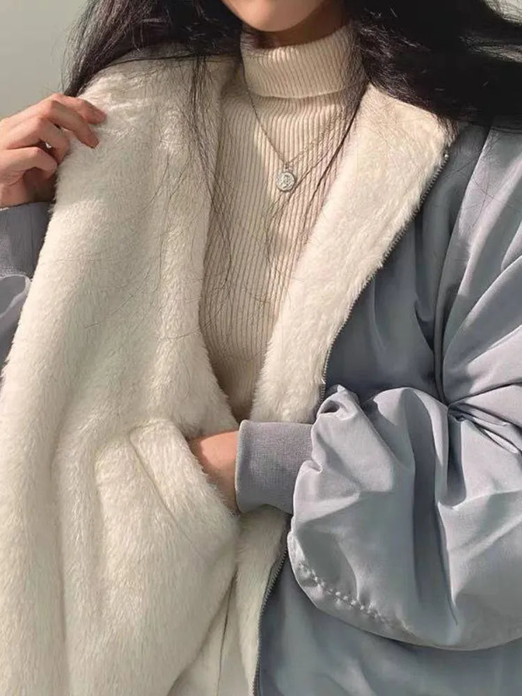 Vintage Winterjas Comfy en Casual voor Vrouw
