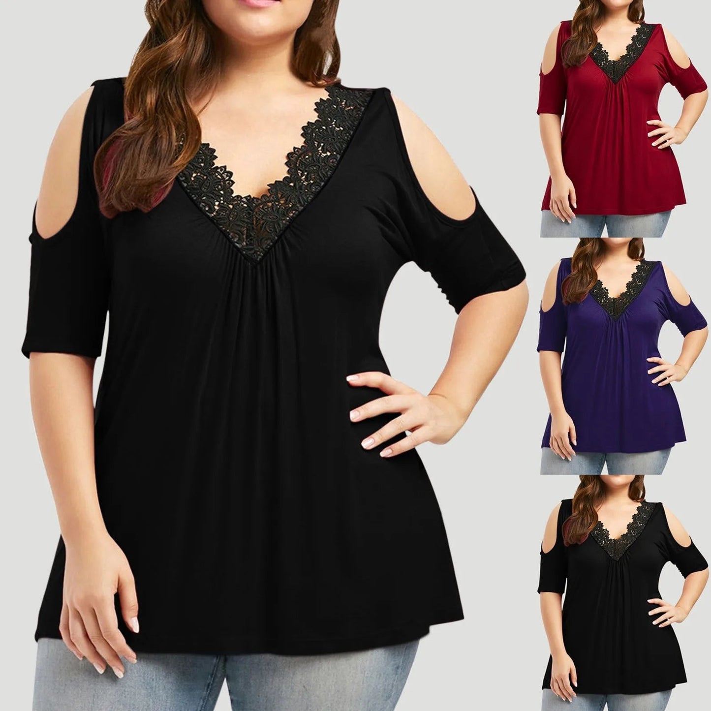 Plus-Size Blouse Stijlvol en Comfortabel voor Vrouwen - Mode Vibes