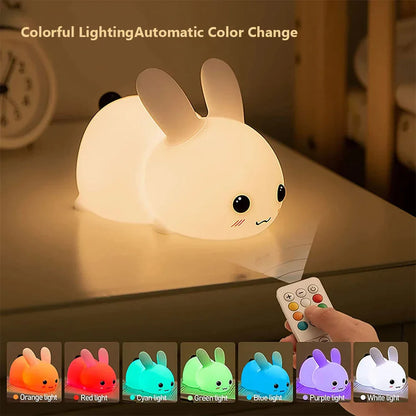 Konijnen Nachtlampje BunnyGlow Zacht Lichtje - Mode Vibes