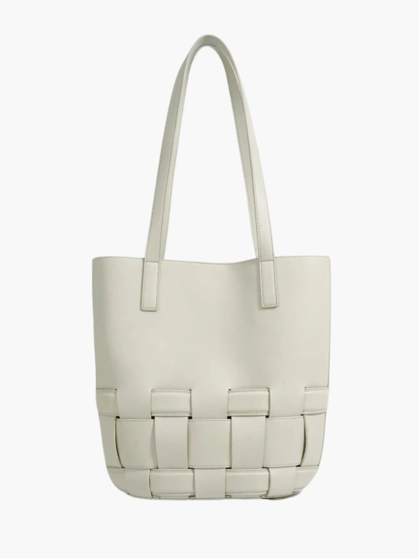 Leren Tas Gevlochten Design voor Dames - Mode Vibes