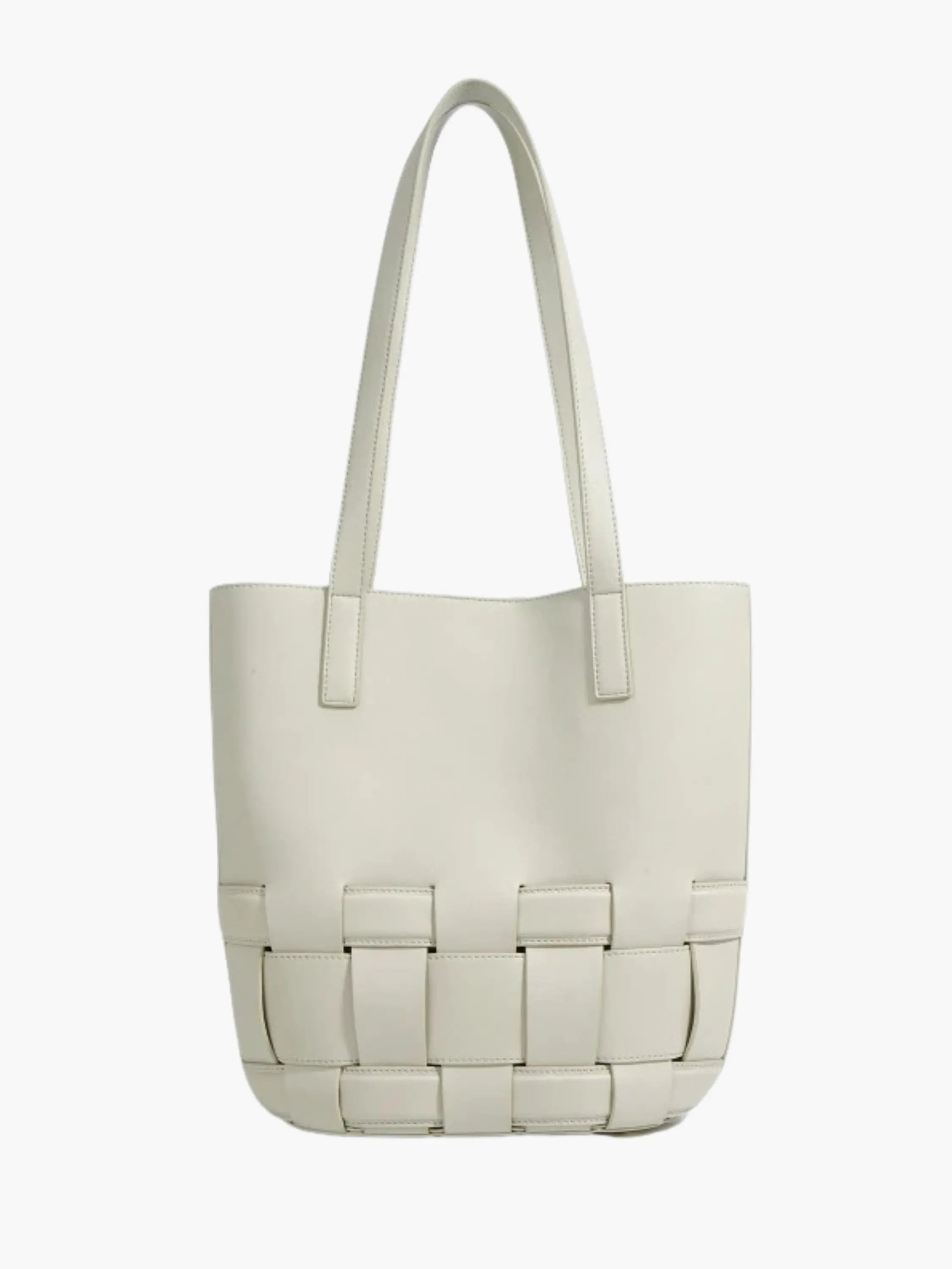 Leren Tas Gevlochten Design voor Dames - Mode Vibes