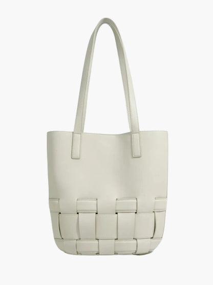 Leren Tas Gevlochten Design voor Dames - Mode Vibes