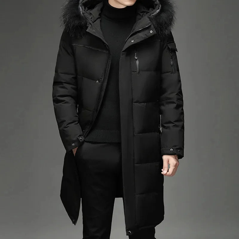 Waterdichte Winterparka met Capuchon Warm en Waterbestendig