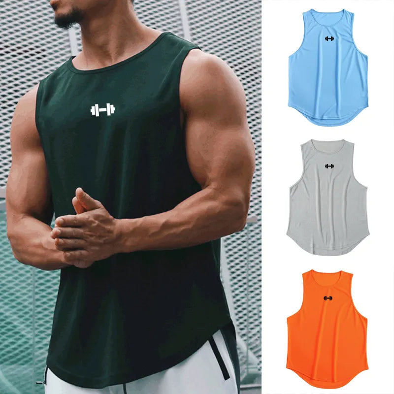 Fitness Tanktop Ademend Sneldrogend voor Mannen