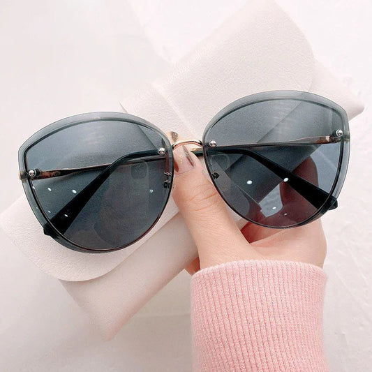 Zonnebril Ovaal Randloos Dames Mode Bril - Mode Vibes